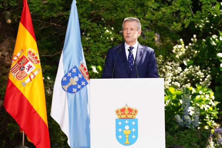 El presidente de la Xunta de Galicia, Alfonso Rueda, en su toma de posesión. / Europa Press