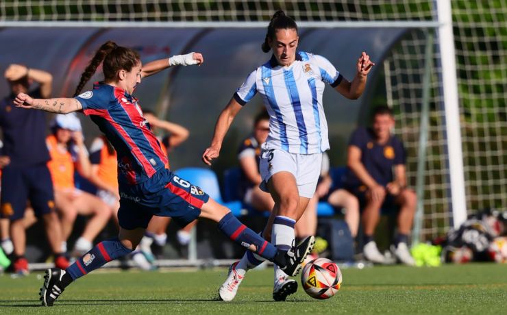 Un momento del partido en Zubieta. Foto: Real Sociedad Femenino