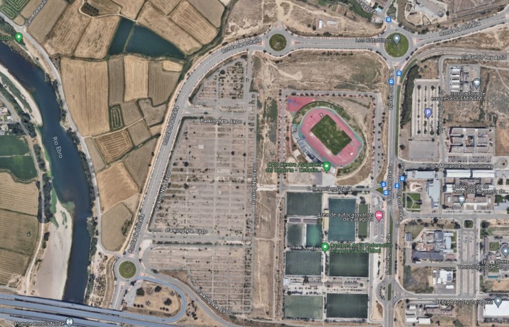 El Parking Norte de la Expo sería la zona elegida para la ubicación de este nuevo estadio.