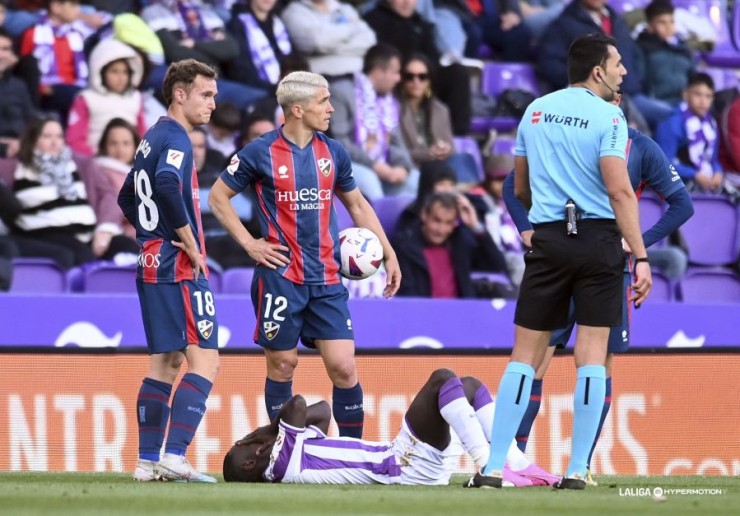 La derrota de la SD Huesca en Valladolid complica un poco más su situación. Foto: LaLiga