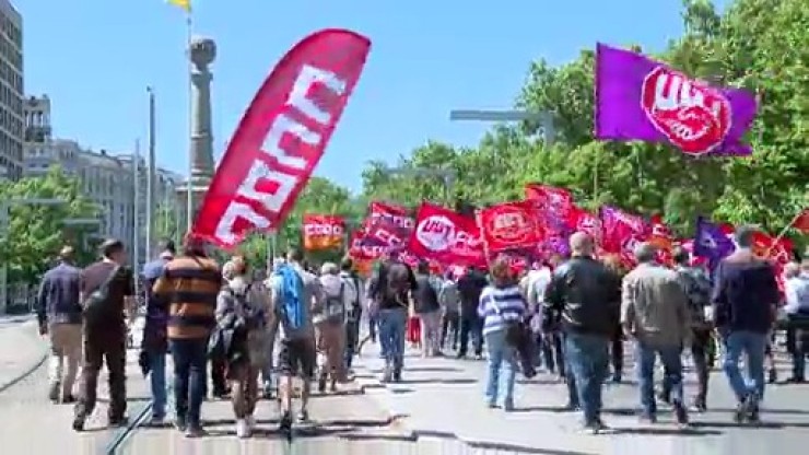 Manifestación en Zaragoza del pasado 1 mayo de 2023.