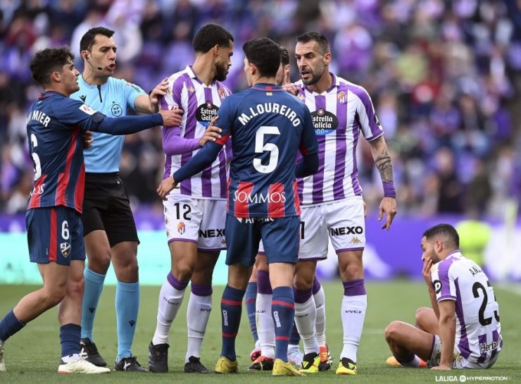 La SD Huesca ha cosechado su tercera derrota consecutiva en Valladolid. Foto: LaLiga