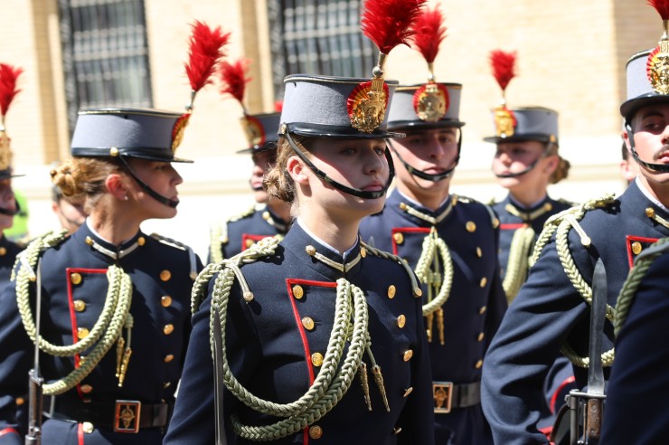 La princesa Leonor el pasado 4 de mayo en la Academia General Militar de Zaragoza. / Europa Press