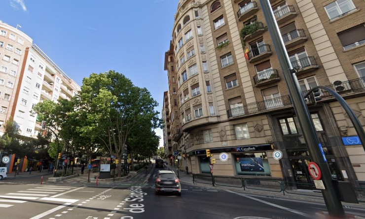 Paseo Sagasta en Zaragoza. / Google Maps