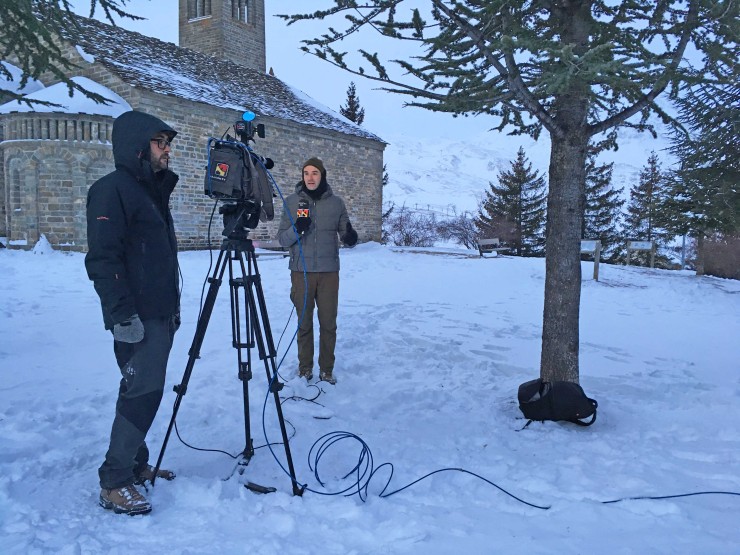 Las nevadas, en Aragón TV