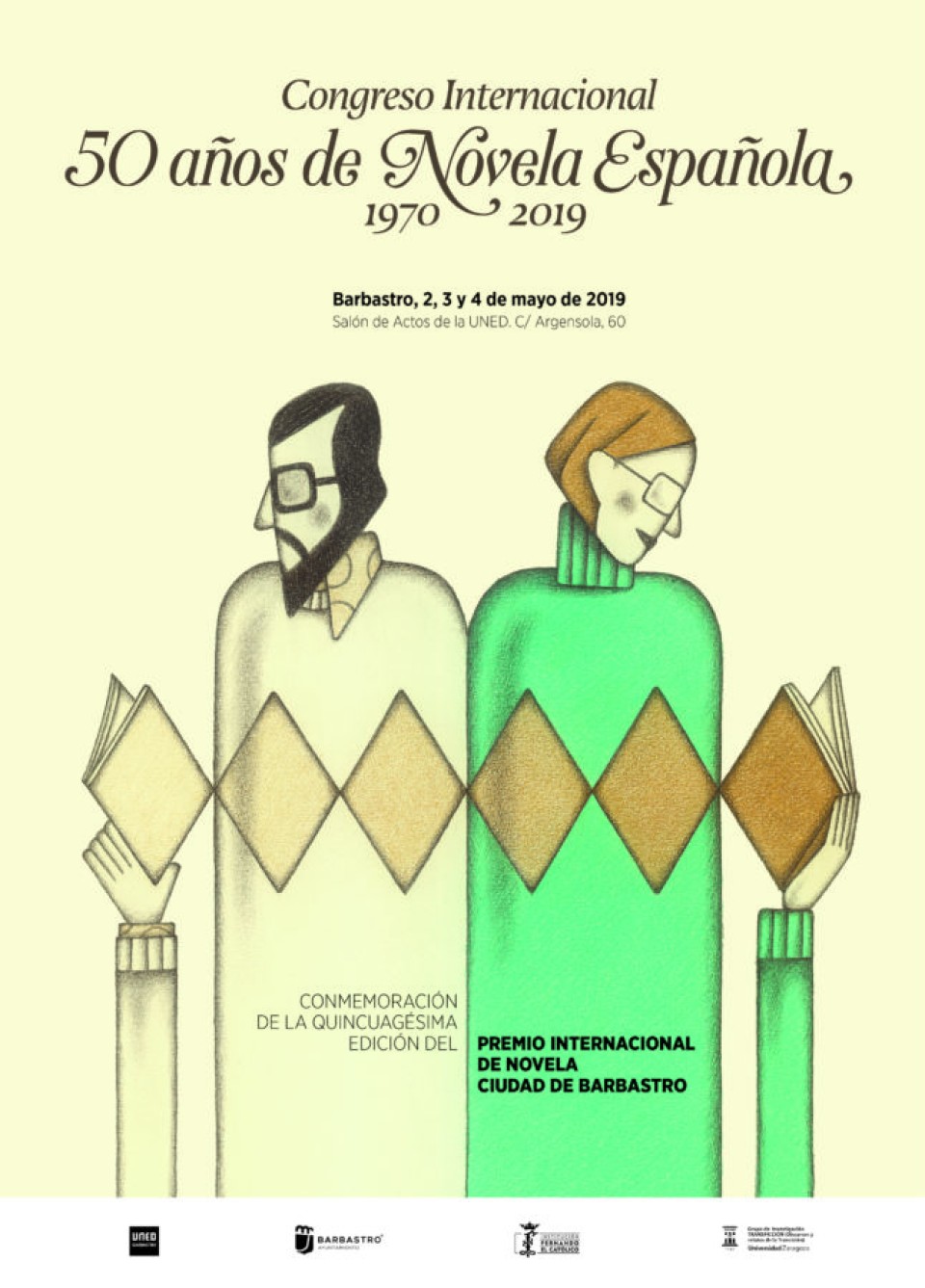 Imagen Cartel del 'Congreso Internacional de Novela Española (1970-2019)'