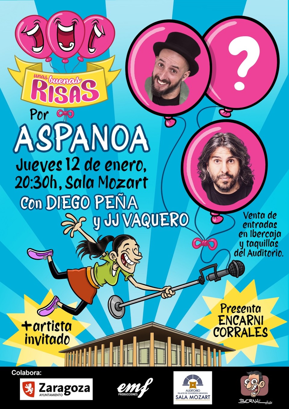 Imagen Diego Peña, JJ Vaquero y un cómico sorpresa se echan 'Unas buenas risas' por Aspanoa