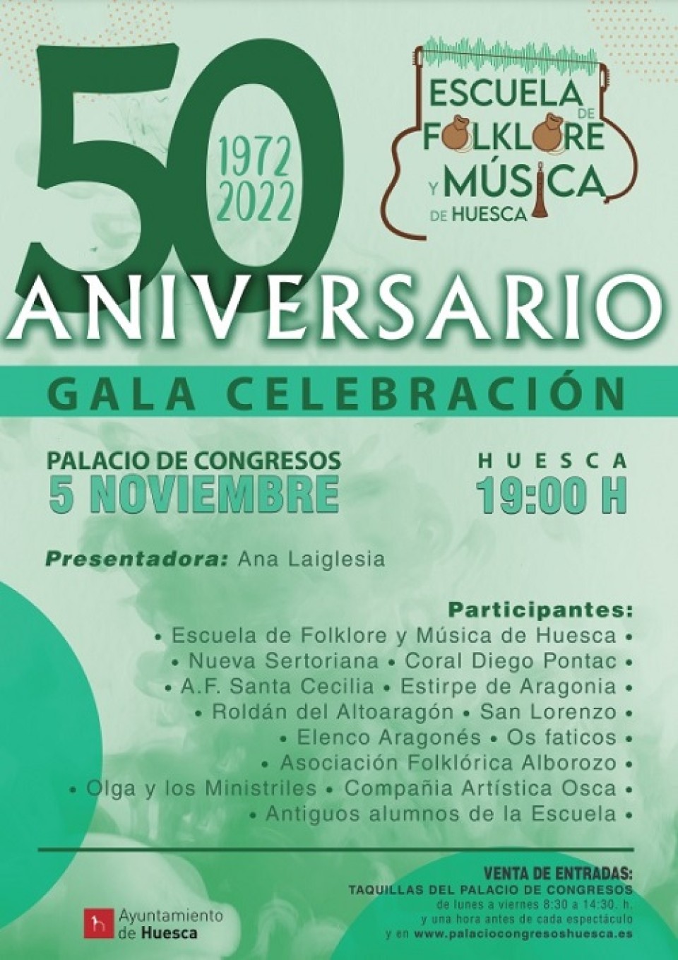 Imagen La Escuela de Folclore y Música de Huesca celebra su 50 aniversario