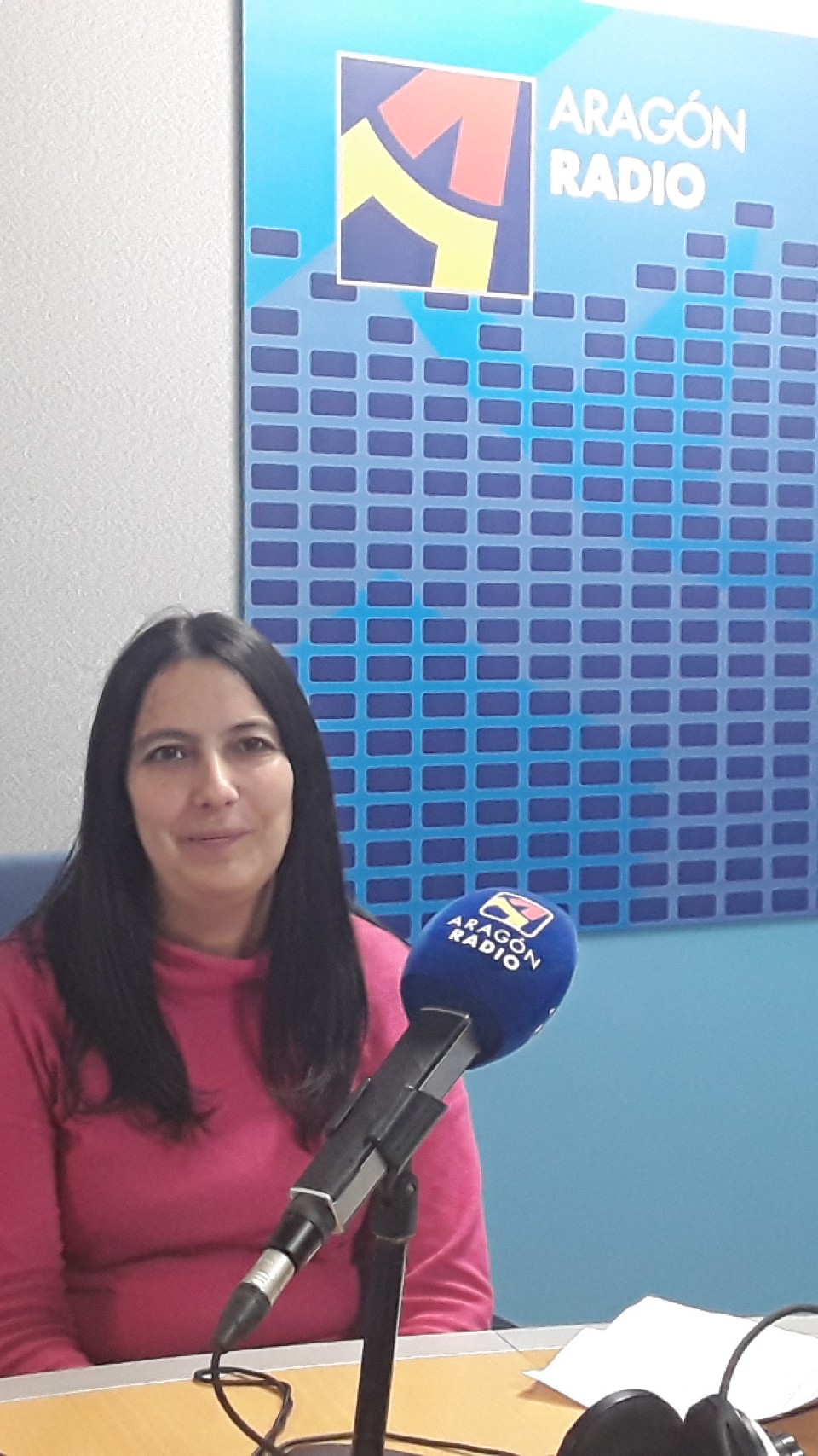 Imagen Fotografía de la entrevista de Isabel Antequera, en Aragón Radio