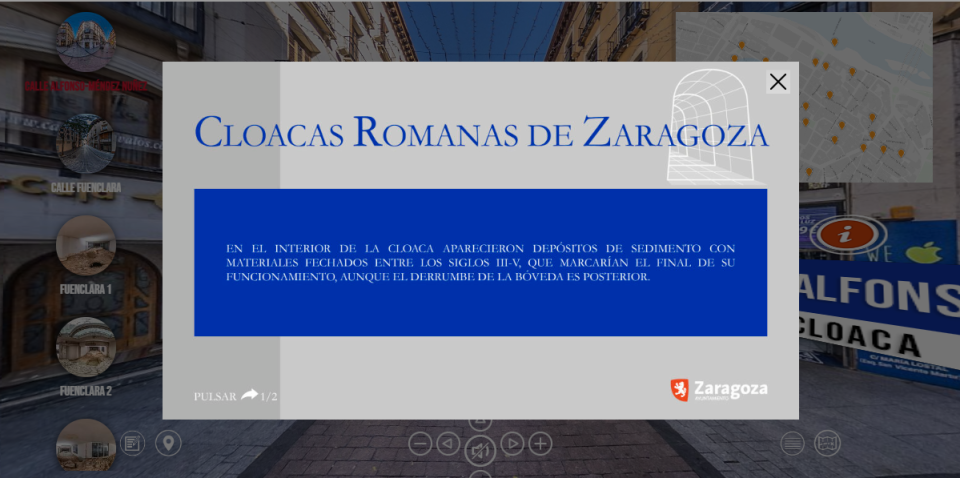 Imagen Visita a las cloacas romanas de Zaragoza