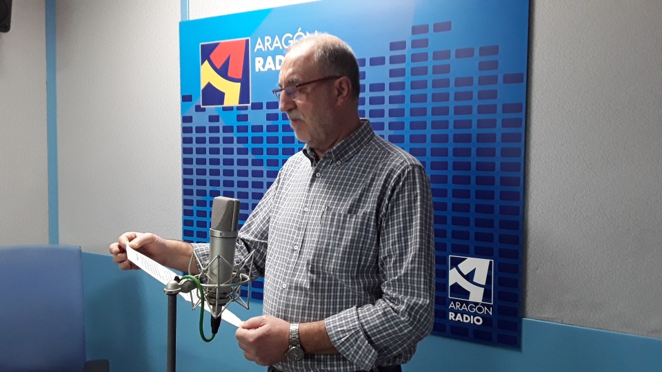 Imagen Jesús Cáncer Campo en una entrevista realizada en Aragón Radio [plano 2]
