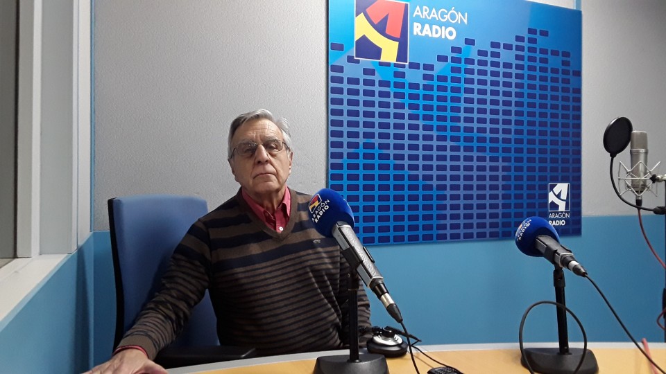 Imagen Entrevista a José Ignacio del Diego en uno de los estudios de Aragón Radio