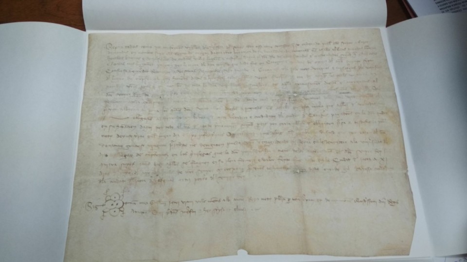 Imagen Uno de los manuscritos del archivo de Canfranc.