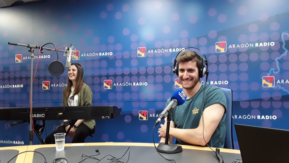 Imagen Laura y Marcos, durante su entrevista en Despierta Aragón.