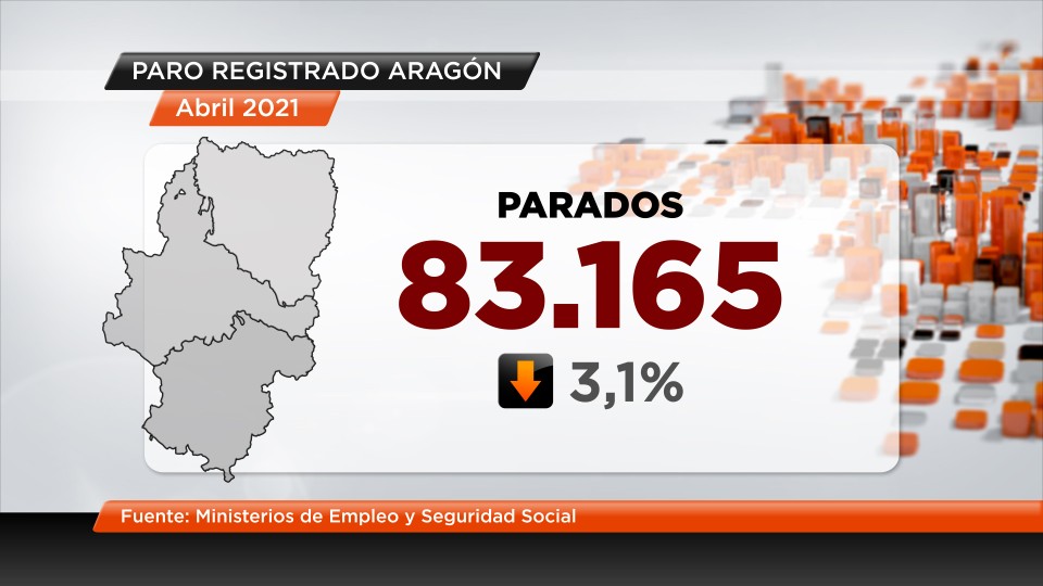Imagen Datos paro en abril en Aragón 2021