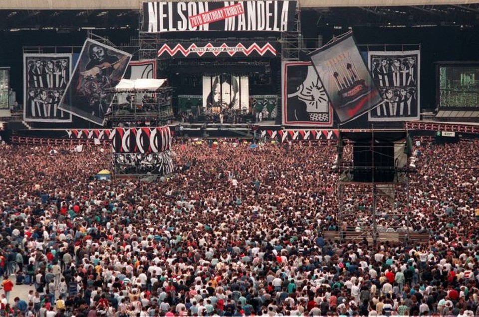 Imagen Concierto tributo a Mandela por sus 70 años en Wembley (Junio, 1988)