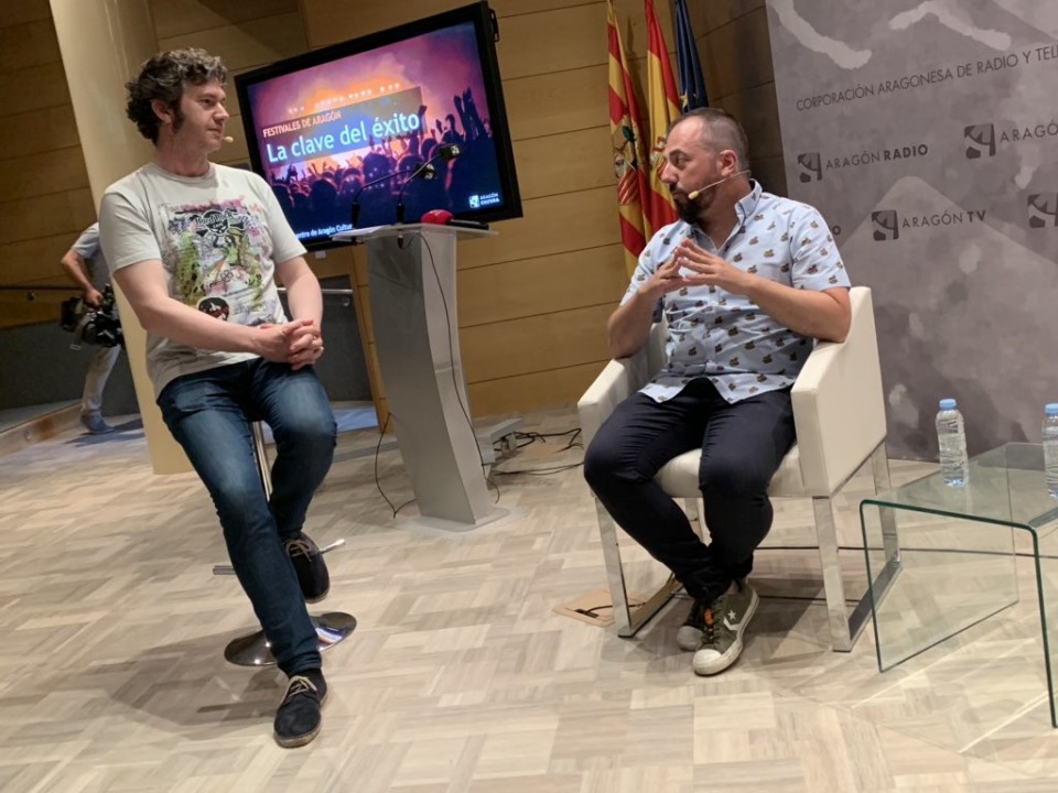 Imagen Toño Monzón, responsable de los Festivales de los Castillos, responde a las preguntas de Alberto Guardiola