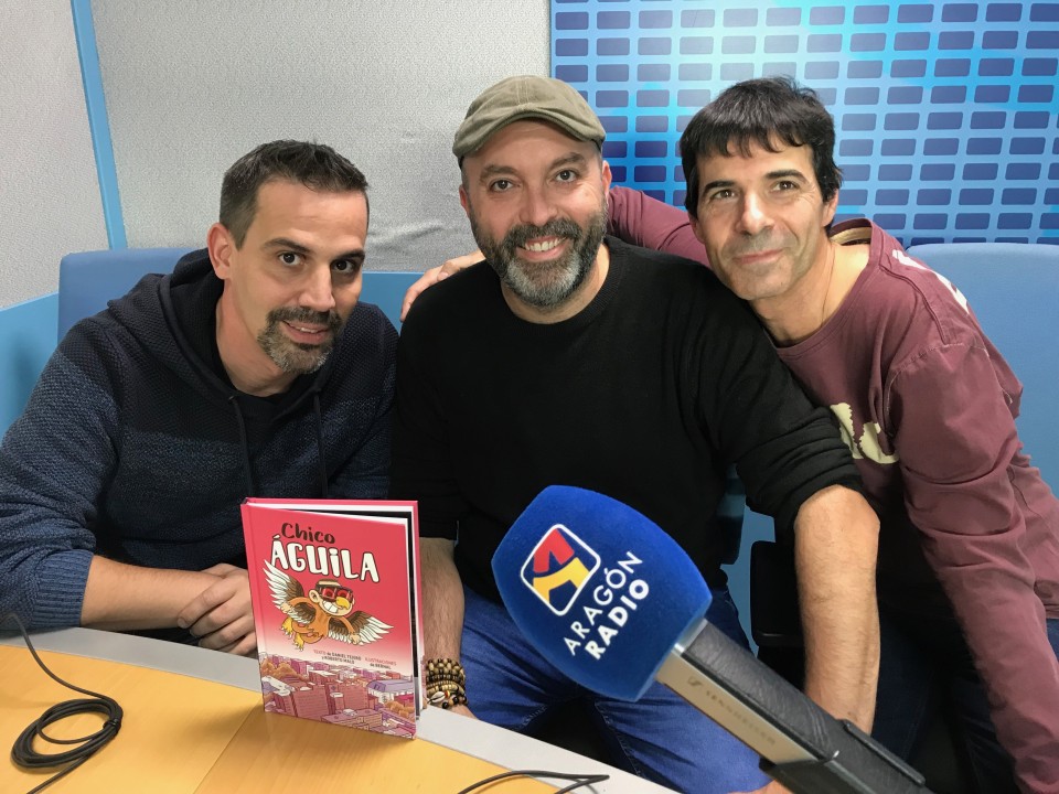 Imagen José Antonio Bernal, con Roberto Malo y Daniel Tejero.
