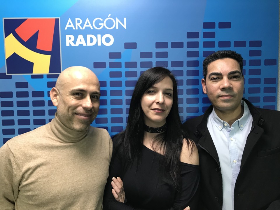 Imagen Sergio Muro, con Marta Martínez y David Daza.