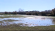 El agua ha anegado huertas de la localidad de Pradilla de Ebro.